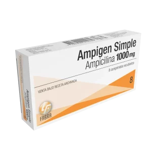 Ampigen Comprimidos 1 g - Blister x 8 un Estuche x 8 un