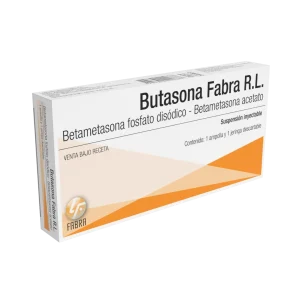 Butasona RL inyectable 3 + 3 mg - Ampolla x 2 ml Estuche x 1 un