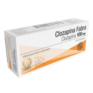 Clozapina Comprimidos 100 mg - Blister x 10 un Estuche x 20 un