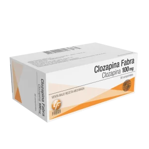 Clozapina Comprimidos 100 mg - Blister x 10 un Estuche x 90 un