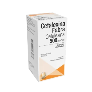 Cefalexina Polvo para Suspensión Oral 500 mg / 5ml - Frasco x 120 ml Estuche x 1 un