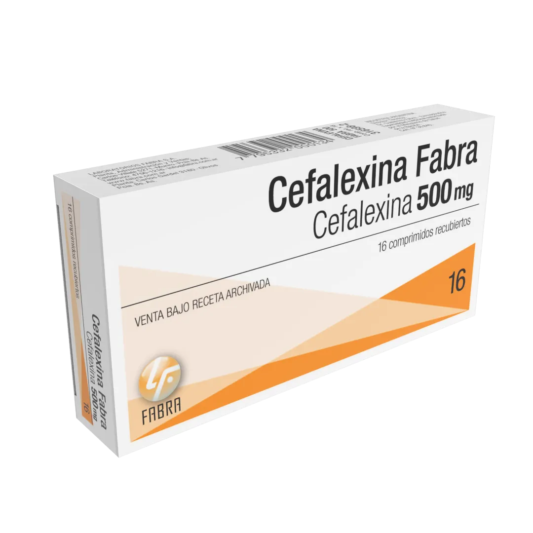Cefalexina Comprimidos 500 mg - Blister x 8 un Estuche x 16 un