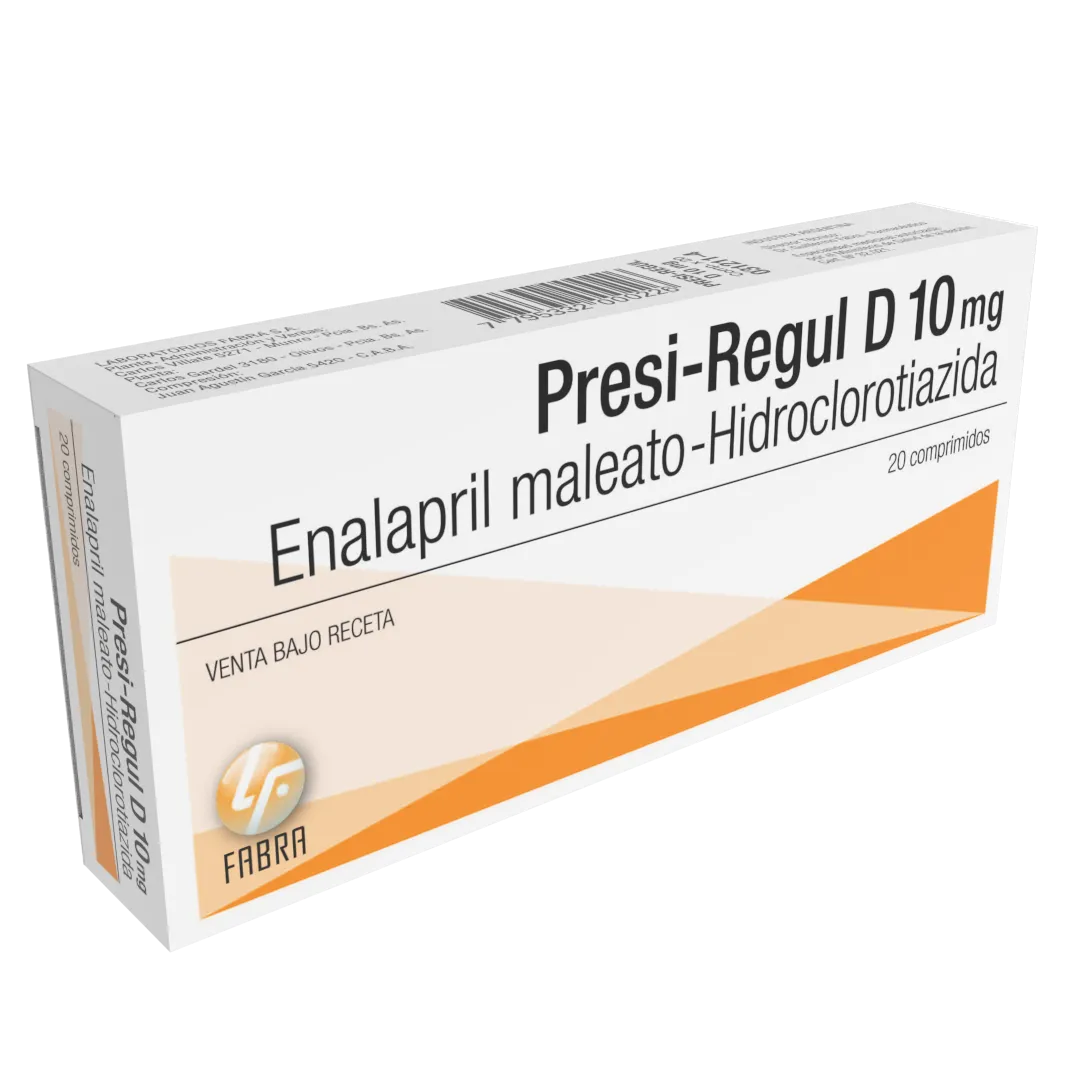 Presi Regul D Comprimidos 10 + 25 mg - Blister x 10 un Estuche x 20 un