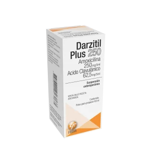 Darzitil Plus Polvo para Suspensión Oral 250 + 62,5 mg - Frasco x 60 ml Estuche x 1 un