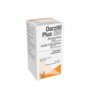 Darzitil Plus Polvo para Suspensión Oral 250 + 62,5 mg - Frasco x 90 ml Estuche x 1 un