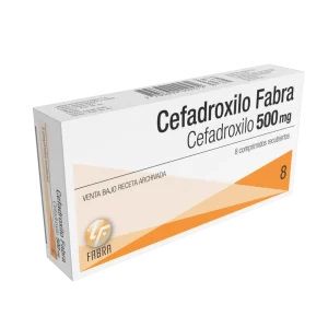 Cefadroxilo Comprimidos 500 mg - Blister x 8 un Estuche x 8 un